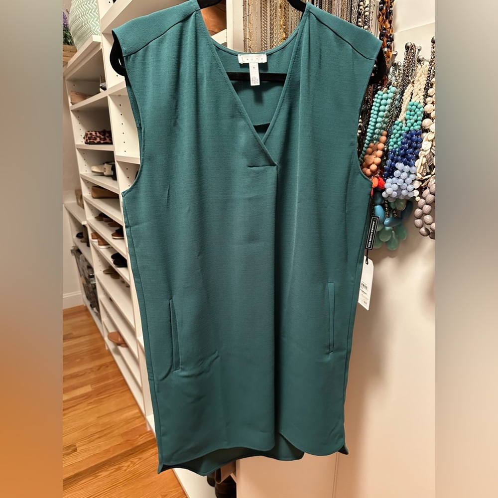 Keith Everyday Sleeveless Shift Dress Teal Cyrus NWT medium